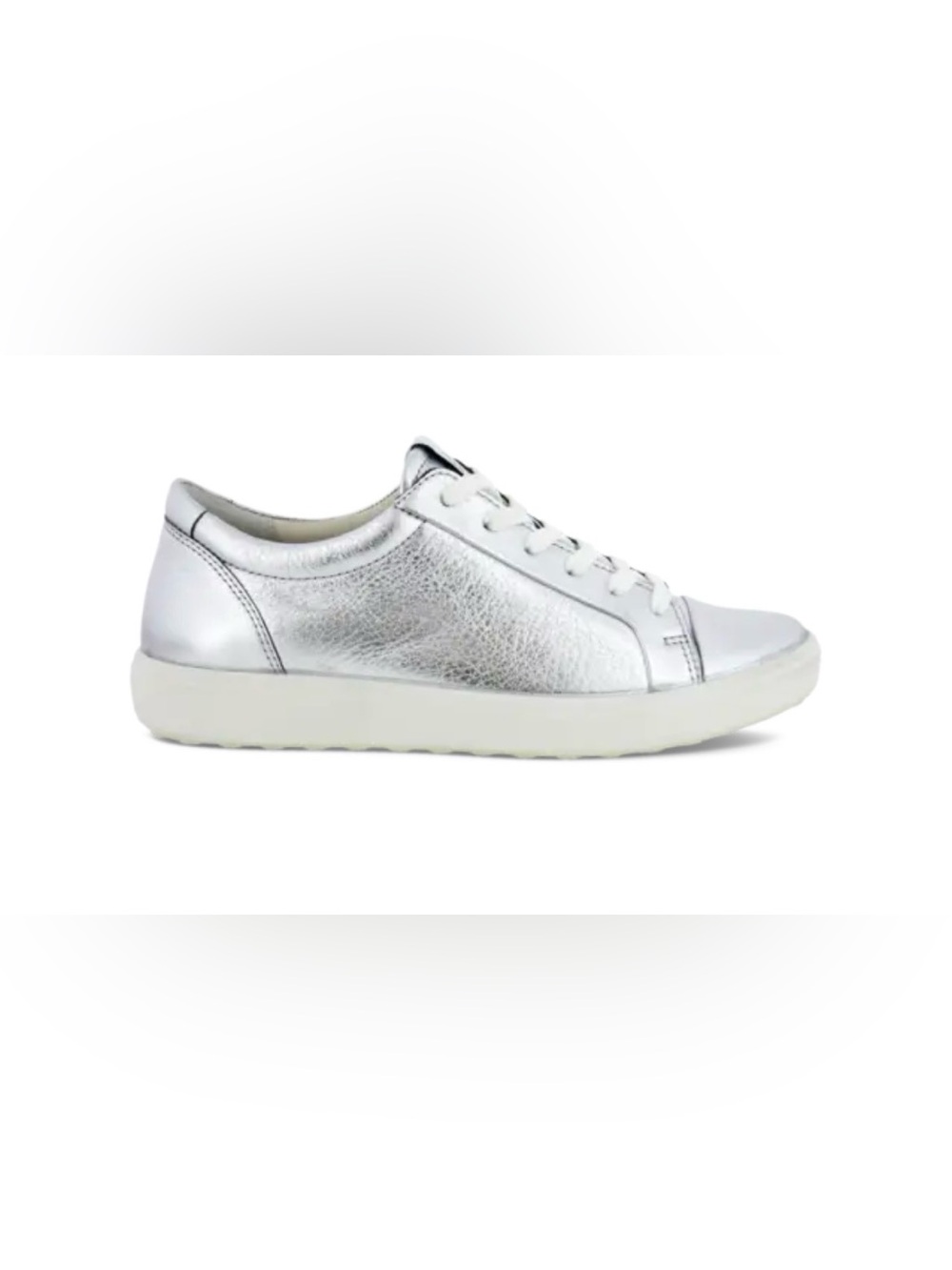 ECCO Soft 7 Mono 2.0 Low Top Sneaker Silver Size 40 NIB